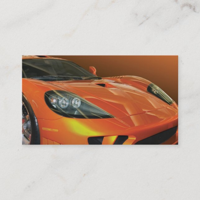 High Performance Auto Sales and Service Business Card (Front)