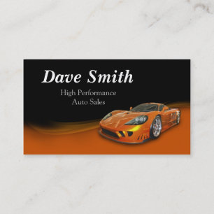 High Performance Automotive Sales & Service Business Card