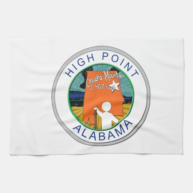 HIGH POINT ALABAMA  CHEAHA MT. KITCHEN TOWEL (Horizontal)