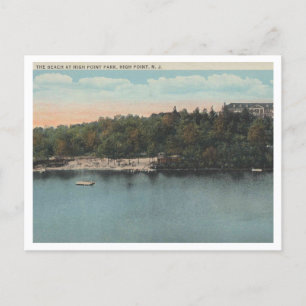High Point NJ, The Beach, High Point Park 1920s Postcard