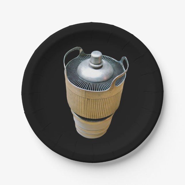 High Power Transmitting Vacuum Tube Paper Plates (Front)