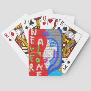 High Priestess Face Never Alone Graffiti Art Playing Cards