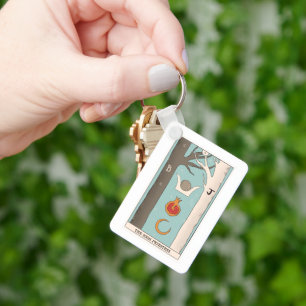 High Priestess tarot card major arcana  Keychain