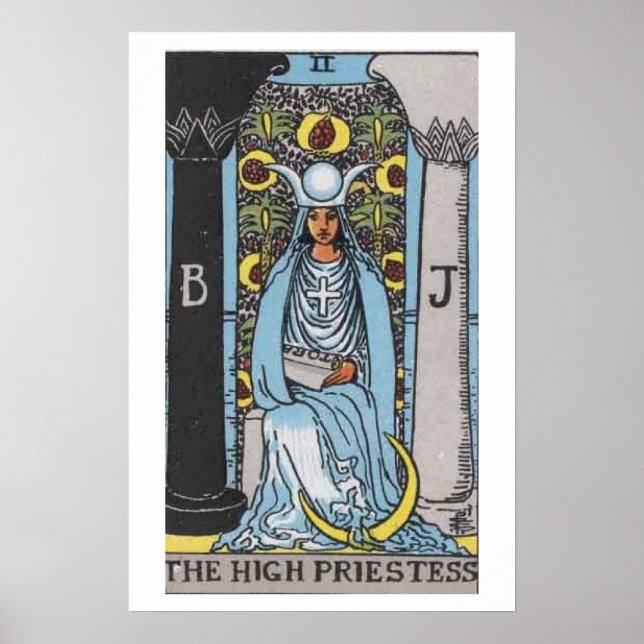 High Priestess Tarot Card Poster (Front)