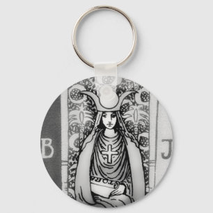 High Priestess Tarot Keychain