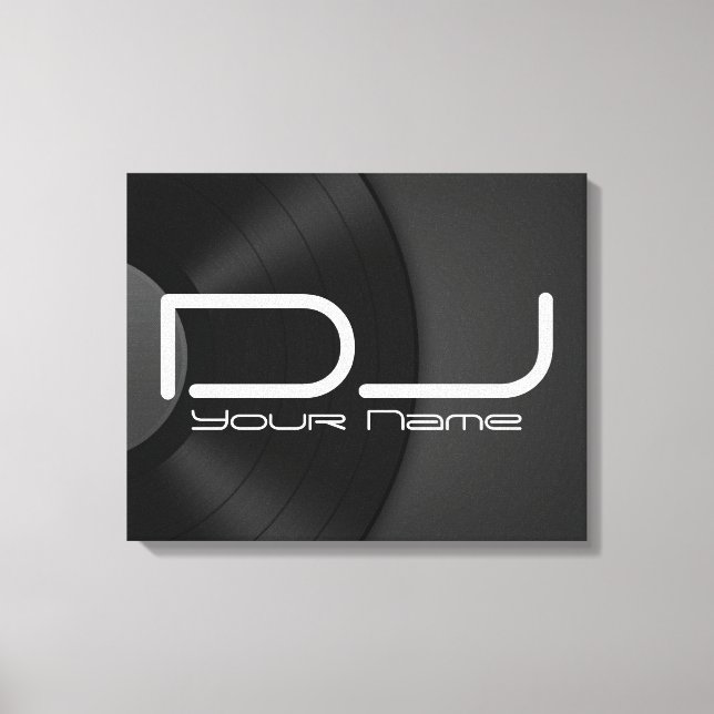 High Quality DJ Canvas Print (Front)