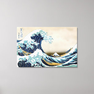 High Quality Great Wave off Kanagawa (36" x 24") Canvas Print