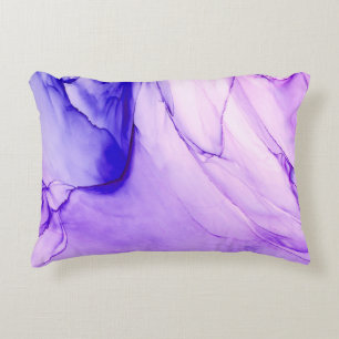 High-quality modern abstract painting rendered wit accent pillow