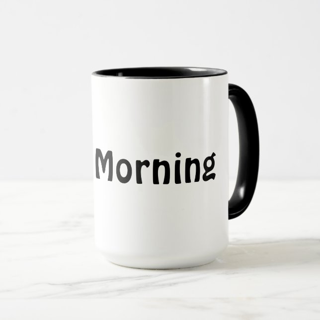 High Quality Morning Youtube Mug (Front Right)