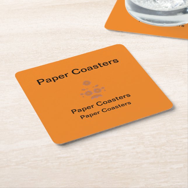 High-quality Paper Coasters for Every Occasion (Angled)