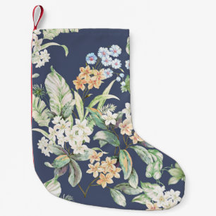 high-quality set of various watercolor flowersabst small christmas stocking