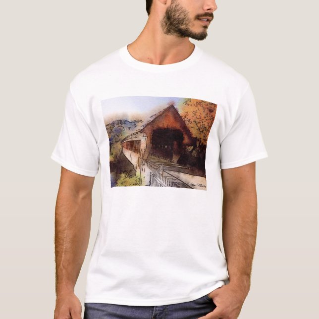 High quality T-shirt Picturesque covered bridge (Front)