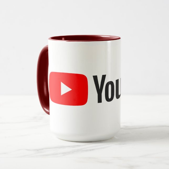 High Quality Youtube Mug (Front Left)