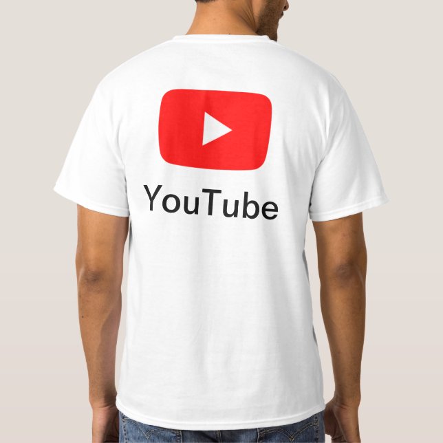 High Quality YouTube T-Shirts (Back)