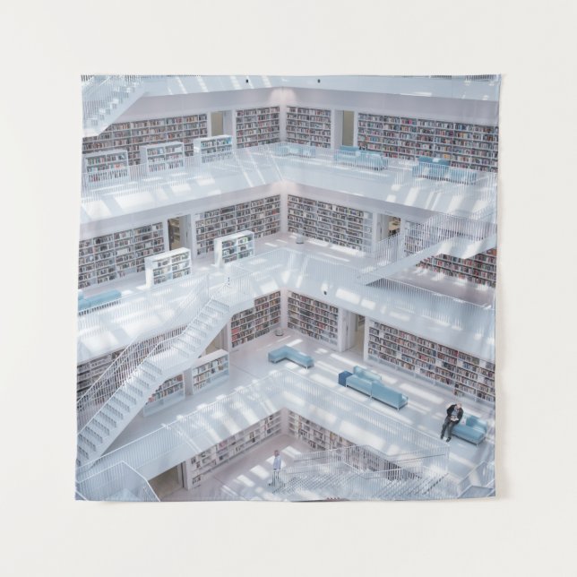 HIGH-RAISE PHOTOGRAPHY OF LIBRARY TAPESTRY (Front)