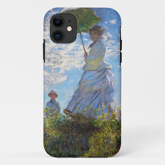 High Res Claude Monet Woman with a Parasol Case-Mate iPhone Case (Back)