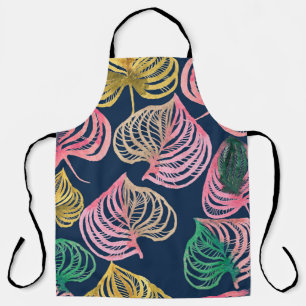 High-Res Watercolor Floral: Detailed Texture Apron