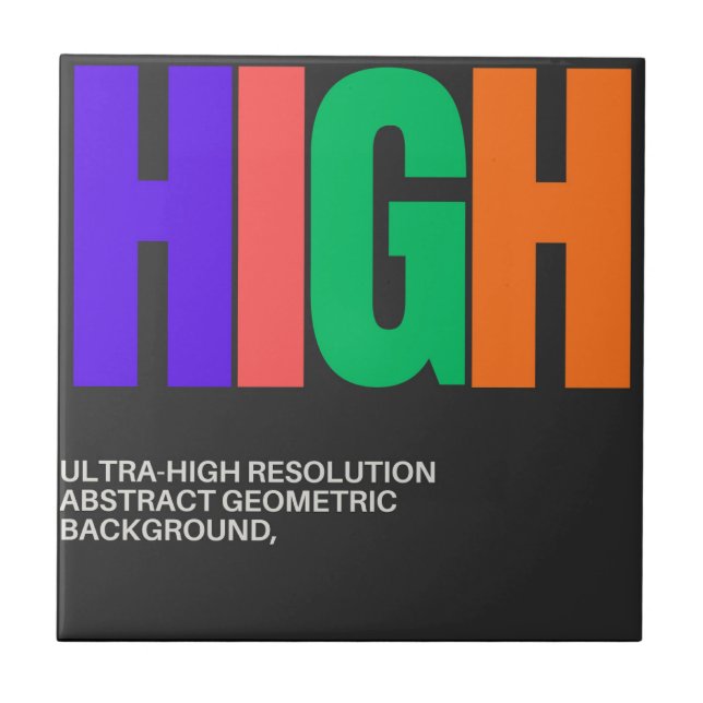 High-Resolution Abstract Art Tile (Front)