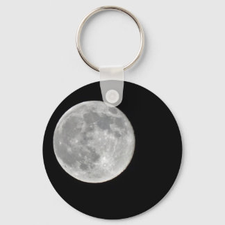 High resolution Full Moon Photo Keychain