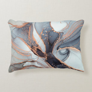 High resolution. Luxury abstract fluid art paintin Accent Pillow