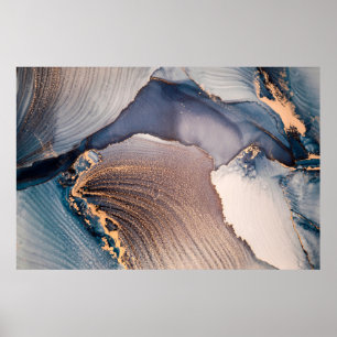 High resolution. Luxury abstract fluid art paintin Poster