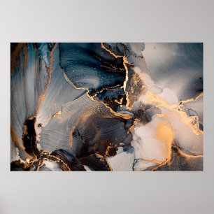 High resolution. Luxury abstract fluid art paintin Poster