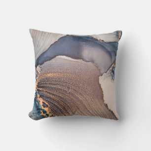High resolution. Luxury abstract fluid art paintin Throw Pillow