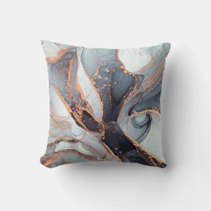 High resolution. Luxury abstract fluid art paintin Throw Pillow