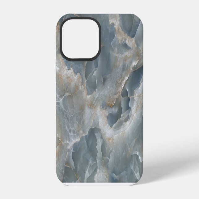 High-resolution marble texture, natural stone. iPhone case (Back)