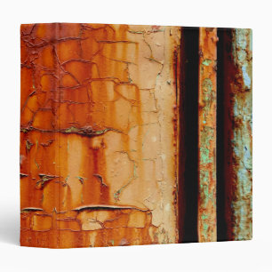 High-Resolution Photo of a Crumbling Rusty Metal Binder