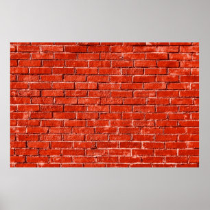 high resolution seamless rusty brick wall texture. poster