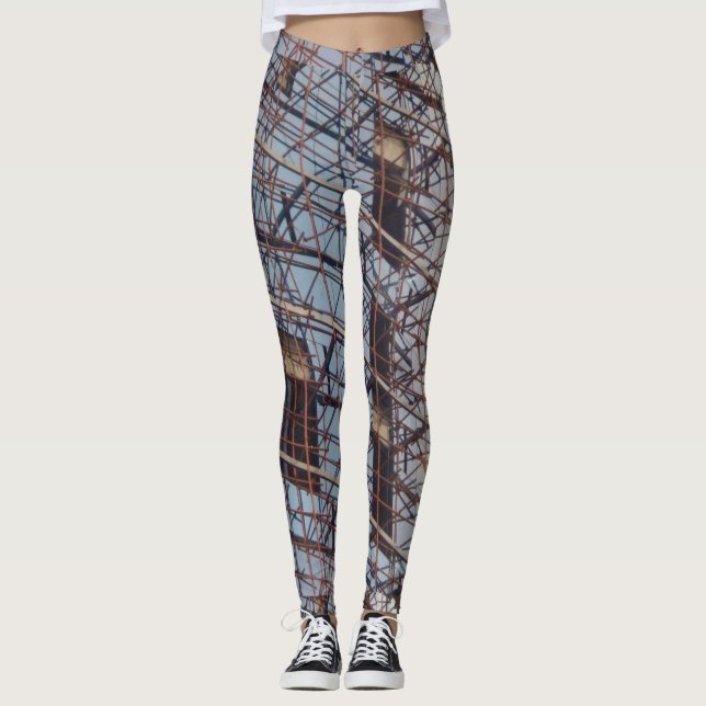 High Rise Construction in the Third world Leggings (Front)