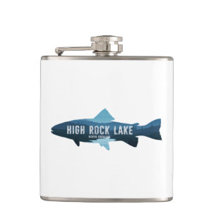 High Rock Lake North Carolina Fish Hip Flask
