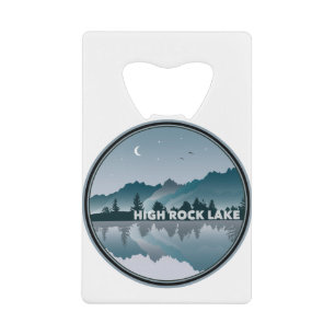 High Rock Lake North Carolina Reflection Credit Card Bottle Opener