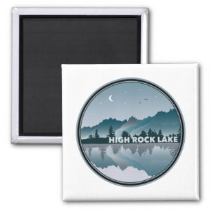 High Rock Lake North Carolina Reflection Magnet
