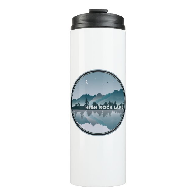 High Rock Lake North Carolina Reflection Thermal Tumbler (Front)
