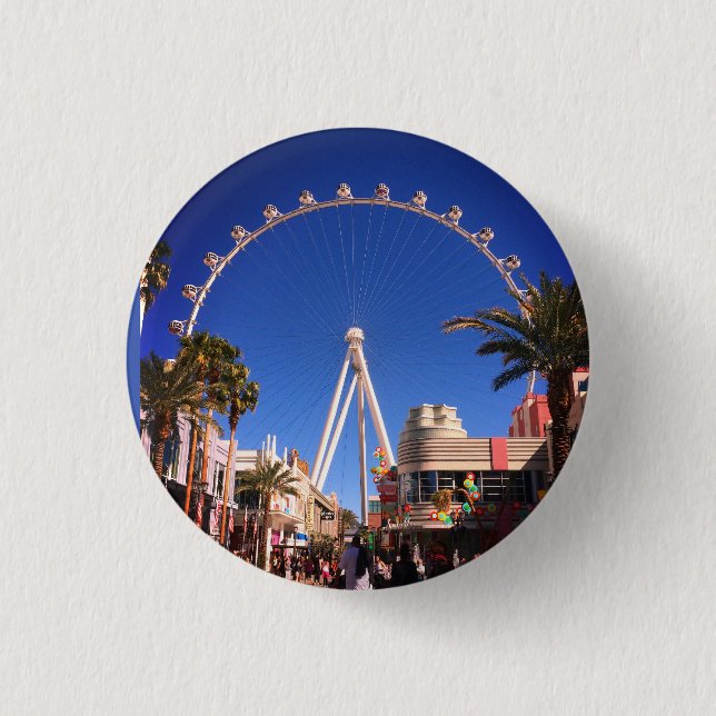 High Roller Ferris Wheel Las Vegas #1 Button (Front)