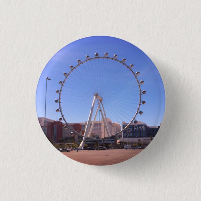 High Roller Ferris Wheel Las Vegas #2 Buttton 1 Inch Round Button (Front)