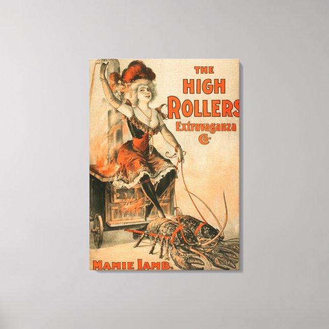 High Rollers Extravaganza "Mamie Lamb" Play Canvas Print (Front)