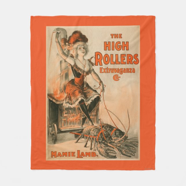 High Rollers Extravaganza "Mamie Lamb" Play Fleece Blanket (Front)