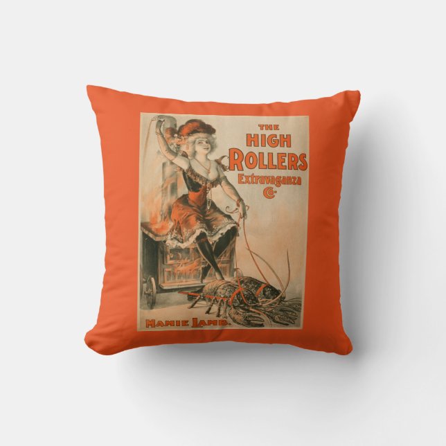 High Rollers Extravaganza "Mamie Lamb" Play Throw Pillow (Front)