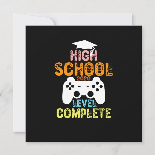 high school 2020 level complete invitation (Front)