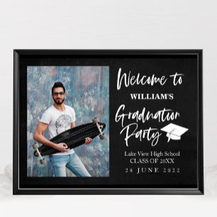 High School Chalk Graduation Party Welcome Sign