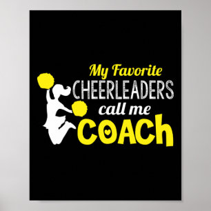 High School Cheerleading Team Coach  Poster