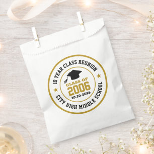 High School Class Reunion College Graduation Year Favour Bag