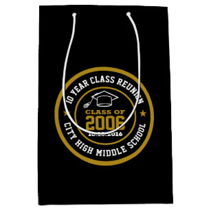 High School Class Reunion College Graduation Year Medium Gift Bag