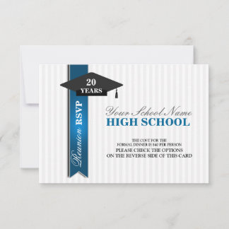High School Class Reunion RSVP Card