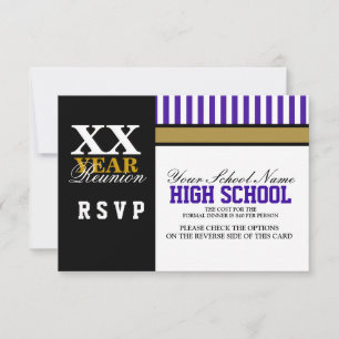 High School Class Reunion RSVP Card