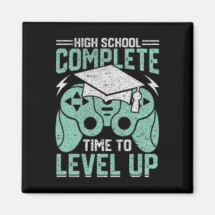 High School Complete Time To Level Up Video Game G Magnet