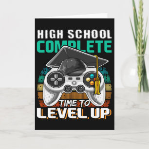 High School Complete Video Game Senior Graduation  Card